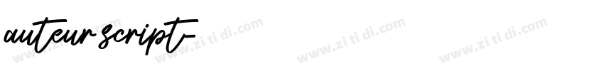 auteur script字体转换 auteur script字体转换